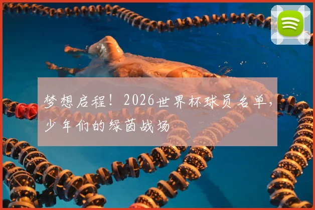 梦想启程！2026世界杯球员名单，少年们的绿茵战场
