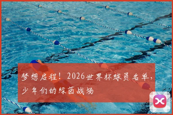 梦想启程!2026世界杯球员名单,少年们的绿茵战场